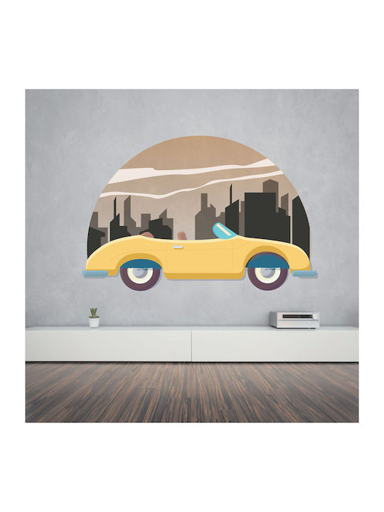 Stadt Auto Wandsticker 95cm x 62cm