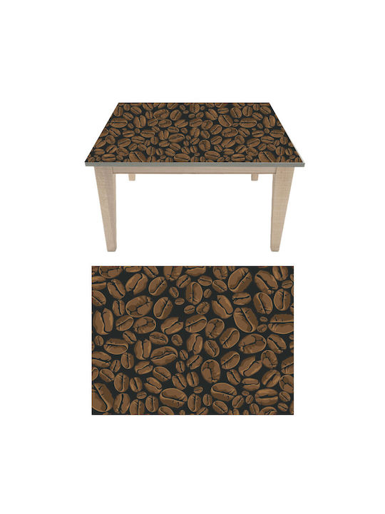 Διακοσμητικό Αυτοκόλλητο Τραπεζιού Coffee Beans 1τμχ Orafol
