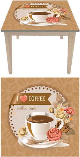 Autocolant de Masă I Love Coffee 50cm X 50cm