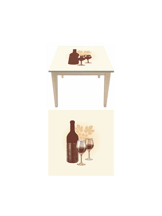 Wine Table Sticker 60cm X 60cm