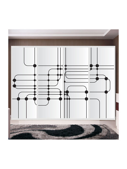 Wardrobe Sticker Circuit 100cm X 70cm