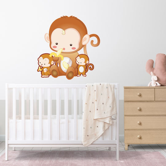 Wandsticker Kleine Affen 50cm x 50cm