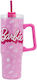 Stor Insulated Stainless Steel Kids Water Bottle Barbie with Straw 940ml (Various Designs/Colors)