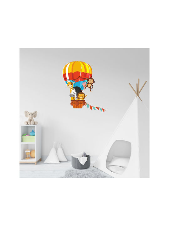 Hot Air Balloon with Animals Wall Sticker 70cm X 80cm