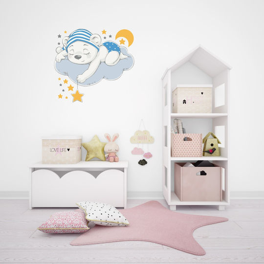 Wandsticker Bär in den Wolken 03 95cm x 95cm