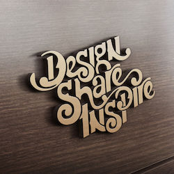 Mdf Ξύλινο Σχέδιο Design Share Inspire 80cm X 60cm