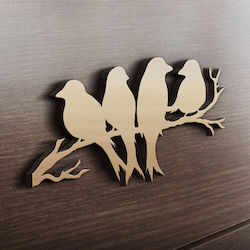 Păsări din lemn MDF 45cm X 24cm