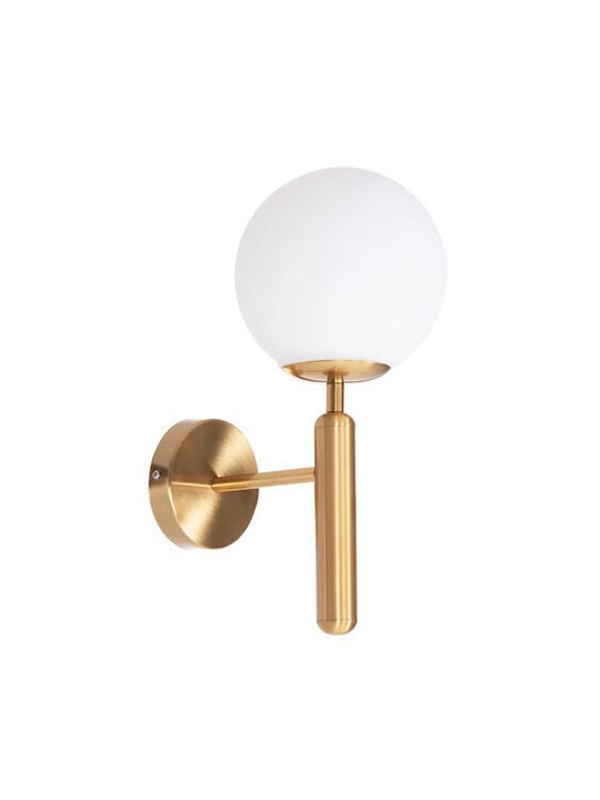 HomeMarkt Homy Φωτιστικό Τοίχου Χρυσό 14εκ. HomeMarkt Homy Φωτιστικό Τοίχου Χρυσό 14εκ.