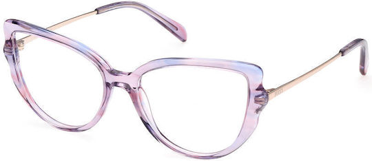 Emilio Pucci Weiblich Brillenrahmen Katzenauge Lila EP5192 083