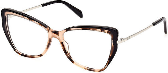 Emilio Pucci Eyeglass Frame Butterfly Brown EP5199 056