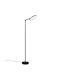 Trio Lighting Mondello LED Floor Lamp H176xW25cm. with Warm White Light Black