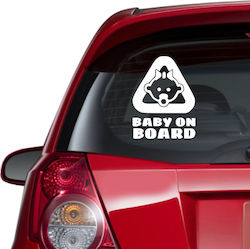 Αυτοκόλλητο Αυτοκινήτου Baby On Board 6 22cm X ...
