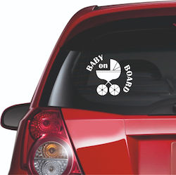 Autocolant Auto Bebeluș la Bord 71 18cm X 17cm