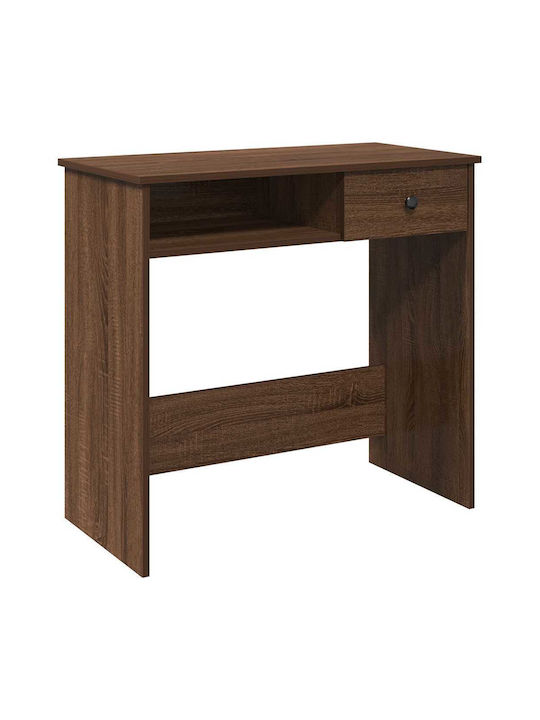 Desk Wooden Brown Oak 80x40x75cm