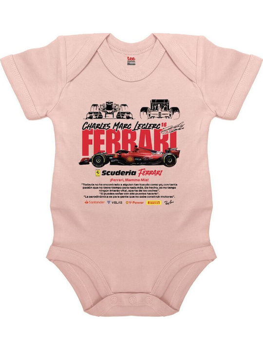Koupakoupa F1 Ferrari Short-Sleeved Pink Powder