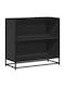 Bookcase Black 80.5x35x76cm