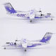 Ready-Made Metal Airplane Model Scale 1/400 JC Wings House Color De Havilland Canada Bombardier Dash 8-Q200