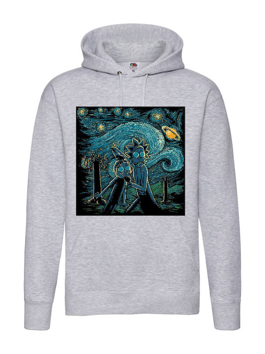 Fruit of the Loom Rick And Morty Van Gogh Hanorac cu glugă Rick și Morty Gri