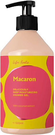 Life Roots Macaron Αφρόλουτρο σε Gel Ενυδατικό 500ml