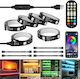 Houhui LED Strip Backlighting TV USB 5V RGB Light 3m with Power Supply