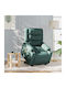 Relaxsessel Friseurwaschbecken mit Fußhocker Dark Green Dark Green 77x93x99cm