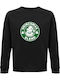 Unisex Bio-Sweatshirt "Grinchmas Blend Starbucks Grinch Weihnachten" Schwarz
