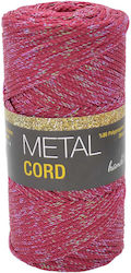 Νήμα Metal Cord 200γρ Βελονάκι Νο3.5 185μτ Μπορντώ