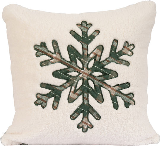 Ilis Home Christmas Decorative Square Pillowcase Green 45x45cm