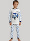 Supermini Детска пижама Зимна Blue