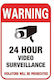 CCTV Monitoring Area Adhesive Sign 100x150mm