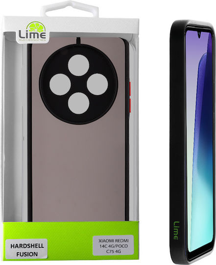 Lime Back Cover Plastic / Silicone Black (Redmi 14C / Poco C75)