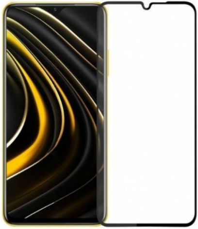 0.3mm Full Face Tempered Glass Μαύρο (Redmi 14C / Poco C75)
