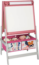 Ginger Home 3 In 1 Children's Drawing Easel Black Board White Board Paper Roll Super Girl Ginger Home 3 In 1 Children's Drawing Easel Black Board White Board Paper Roll Super Girl