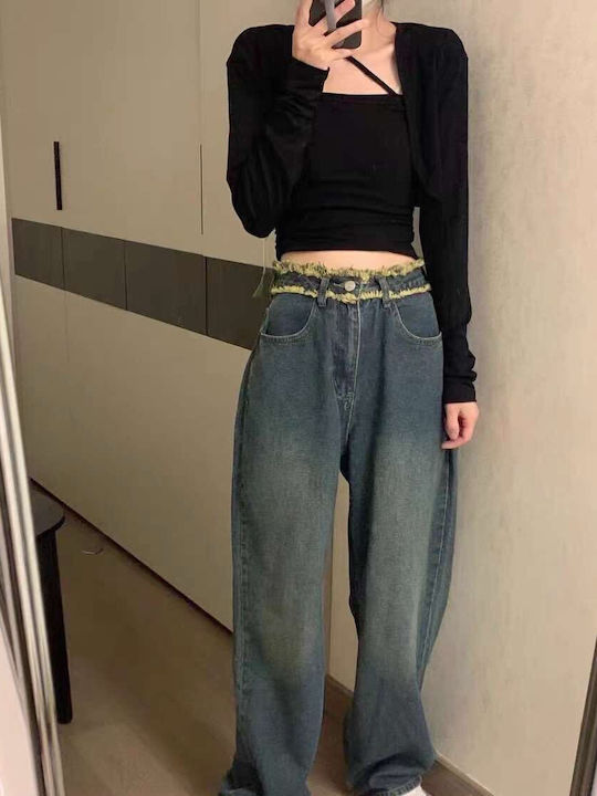 Hoch tailliert Damenjeans