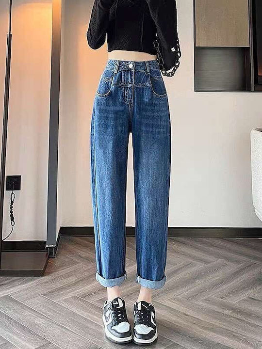 Hoch tailliert Damenjeans
