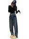 High Waist Women's Jean Trousers