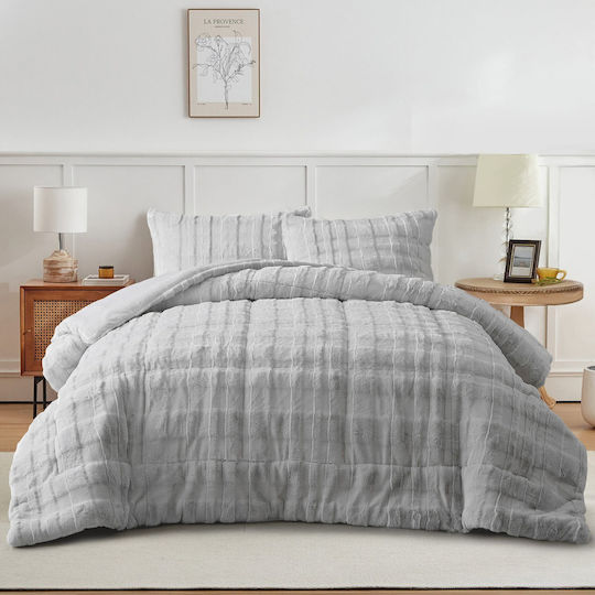 Liolios Home Tokyo Μαξιλαροθήκη Lt Grey 50x70εκ.