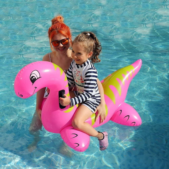 Ride On Umflabil pentru piscină cu mânere Roz