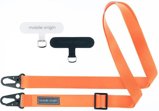 Mobile Origin Lanyard Tape 25mm Orange 84-165cm Lyt-uni-org
