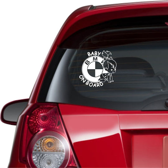 BMW Baby On Board Car Sticker 18cm X 18cm