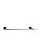 Homefit Ausziehbar Metallisch Vorhangstange Einfach Φ16mm 120-210cm Black