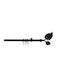 Homefit Сгъваемо Металик Корниз Leaf Φ16мм 120-210cm Black