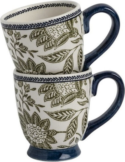 Laura Ashley Κούπα Κεραμική Μπλε 200ml