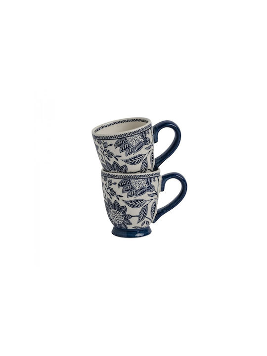 Laura Ashley Becher Keramik Blau 200ml