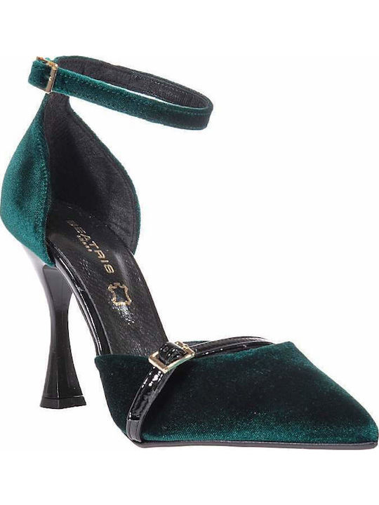 Beatris Pumps mit Riemchen Grün