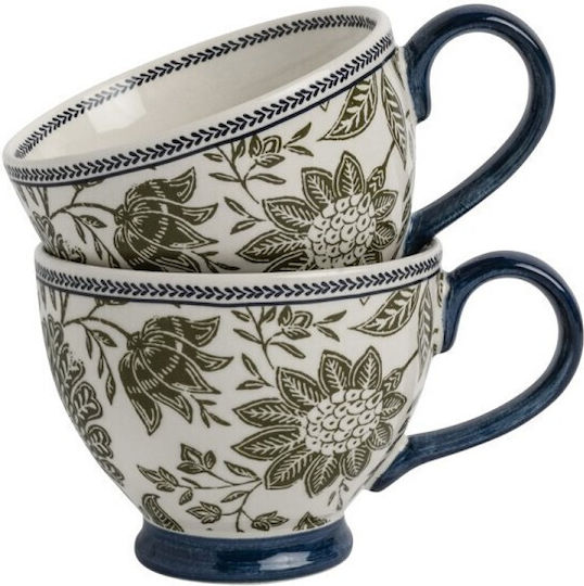 Laura Ashley Κούπα Κεραμική Μπλε 430ml