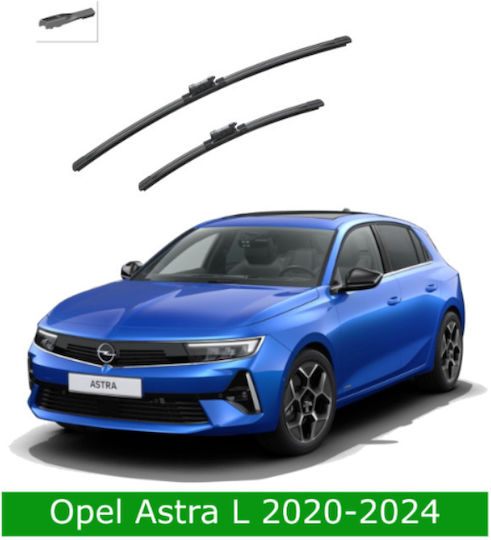 Front Wiper Blade Set Opel Astra L 2020-2024 600mm 400mm Bosch Aerotwin 3398000128 24" & 16" 2 Pieces