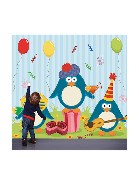 Orafol Peel & Stick Kids Wallpaper Vinyl Coated Musical Penguins