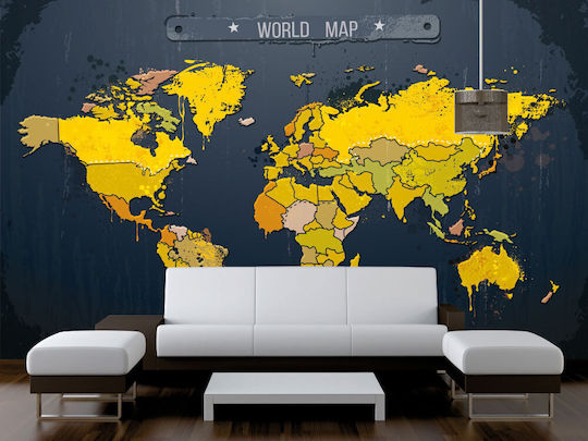 Self-Adhesive Wallpaper World Map 350cm