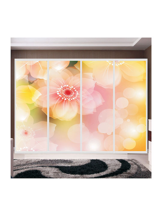 Wardrobe Sticker Flower 210cm